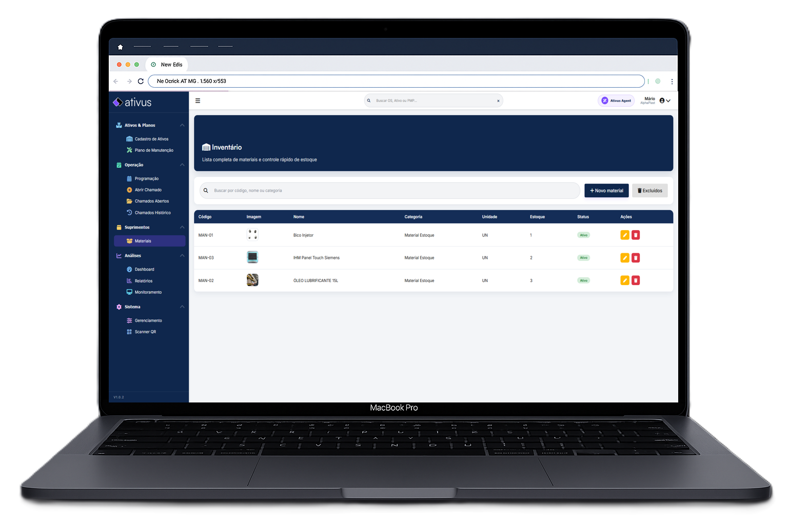 Controle de Materiais